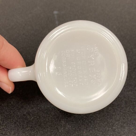 Pyrex Woodland 1410 Milk Glass D Handle Replacement Coffee Cup - Picture 7 of 10